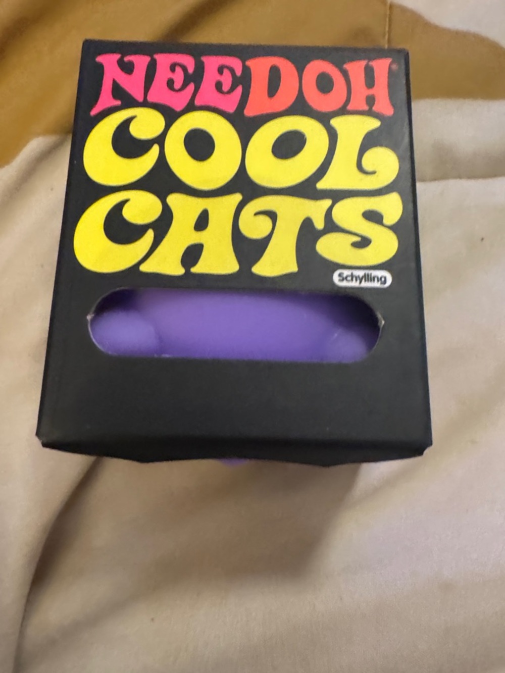 Needoh Cool Cats Purple Soft Cat Toy by Schylling